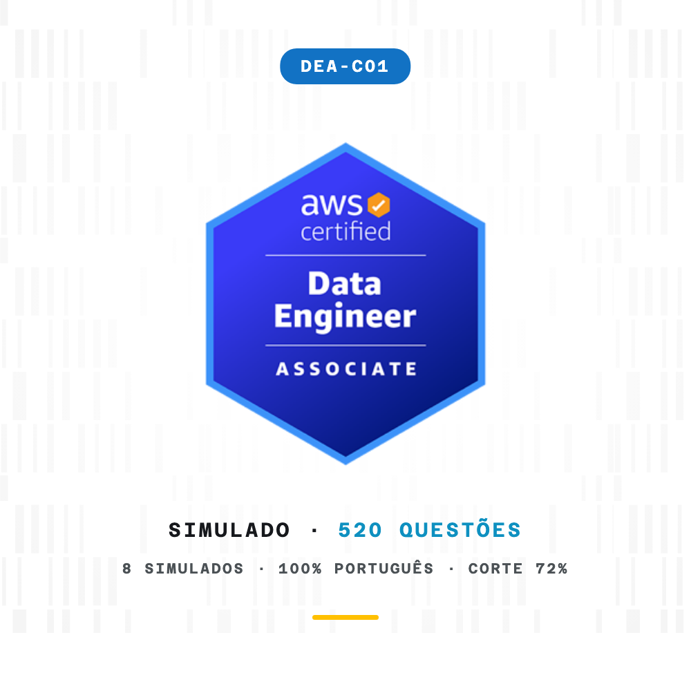 Simulados AWS Data Engineer Associate - 520 questoes em portugues